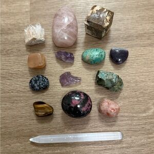 Crystal and gem collection